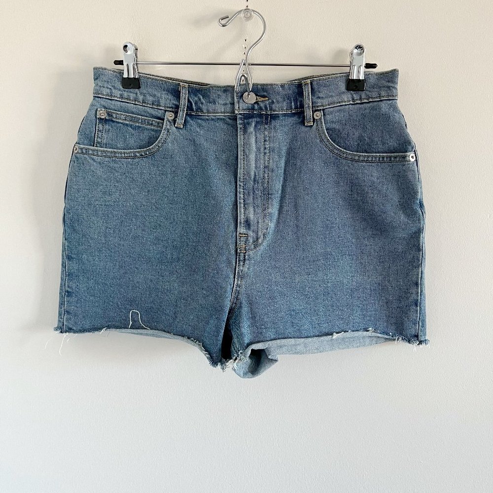 Everlane The Way High Denim Shorts 29 Blue